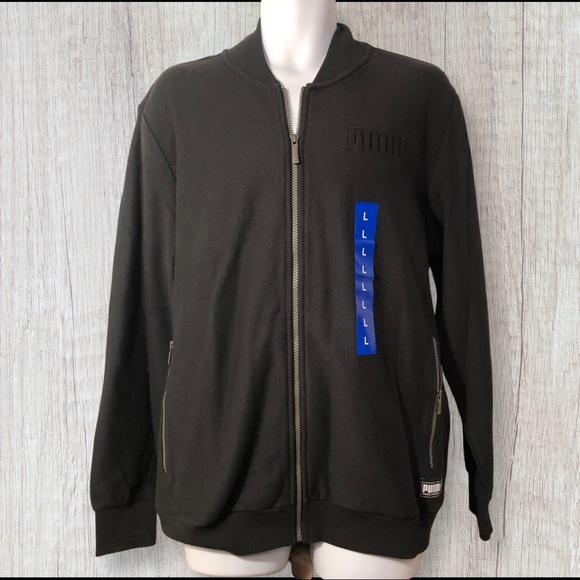 PUMA Men’s Prime Time Athletic Jacket black size Large sku 1213444 - Picture 1 of 9